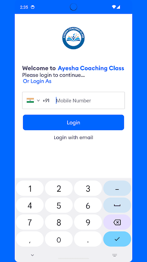 Ayesha Coaching Class Screenshot 0