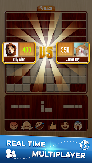 Woody Battle Block Puzzle Dual PvP Screenshot 0