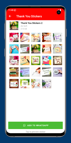 ThankYou Stickers for WhatsApp Screenshot 3