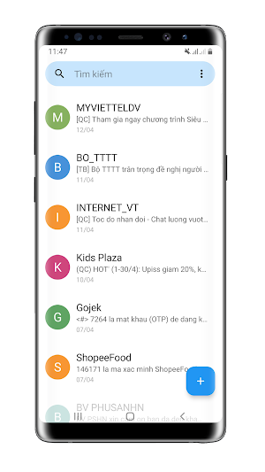 SMS MMS Messenger Screenshot 2