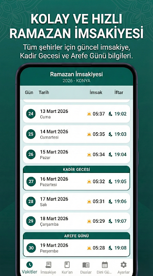 Ezan Vakti 2026: Namaz , Kuran Screenshot 1