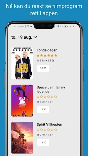 Oppdal kino Screenshot 1