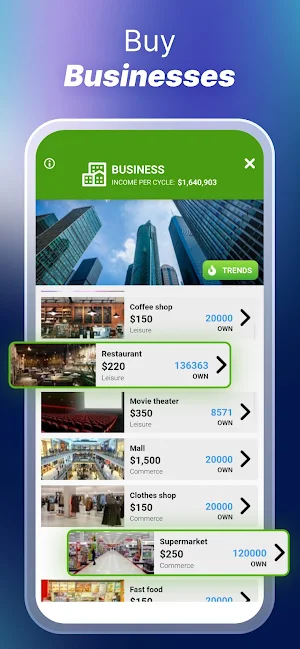 Business Tycoon - Wealth Kings Screenshot 1
