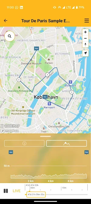 Tour De Paris GPS Tracking Screenshot 1