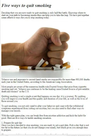 How to Quit Smoking Screenshot 2
