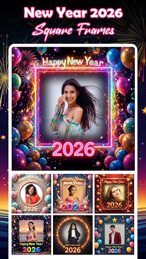 New Year Photo Frame 2026 Screenshot 1