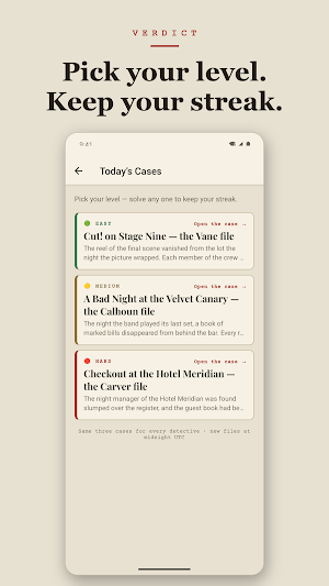 Verdict: Daily Logic Puzzles Screenshot 1