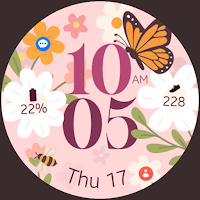 Spring Blossom Pink Watch Face