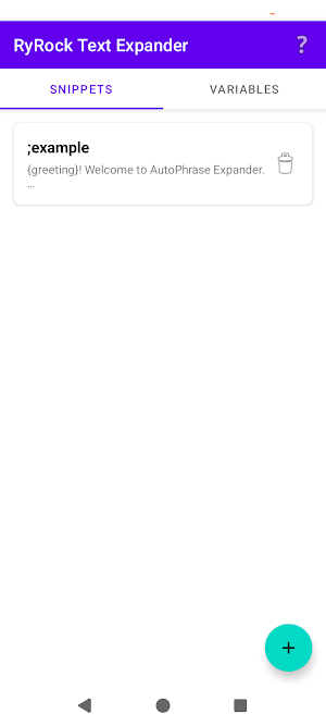 AutoPhrase Text Expander Screenshot 0