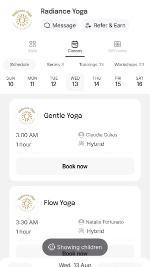 Radiance Yoga ALX Screenshot 2