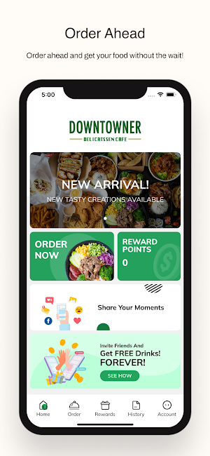 Downtowner Delicatssen Cafe Screenshot 0