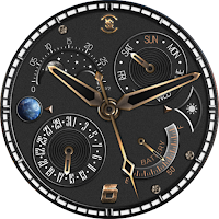 BFF14- Black Analog Pattern