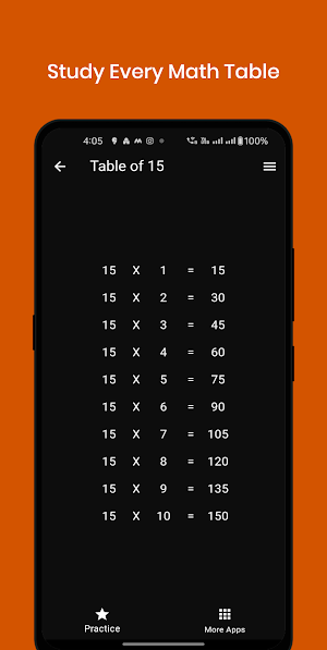 Math Multiplication Table 1-50 Screenshot 2