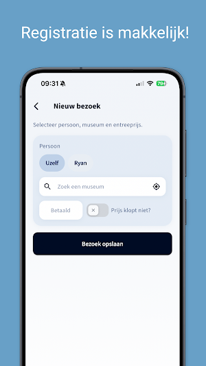 Museumteller voor museumkaart Screenshot 2