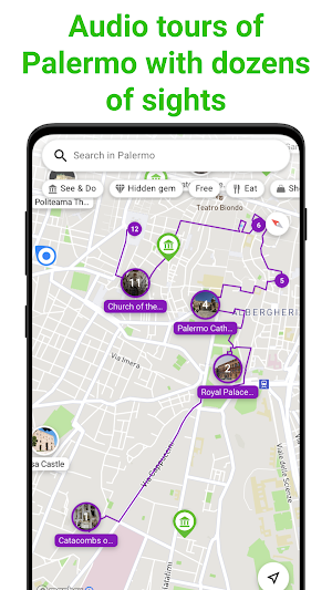 Palermo Tour Guide:SmartGuide Screenshot 0