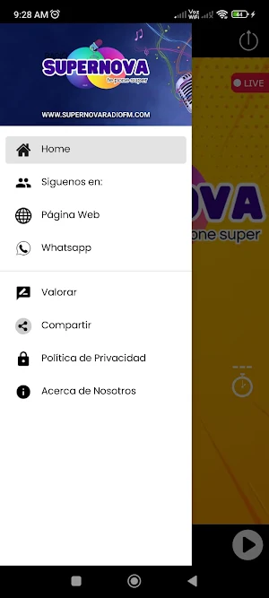 SuperNova Radio Screenshot 1