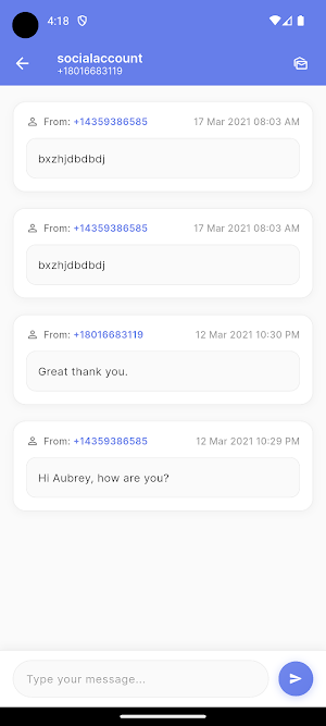 Member Pages (SMS) Screenshot 1