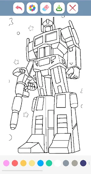 Autorobot Coloring Book Screenshot 2