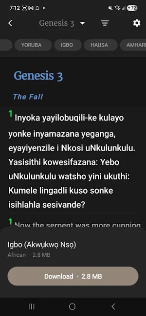 Holy Bible Multiversion Bible Screenshot 2