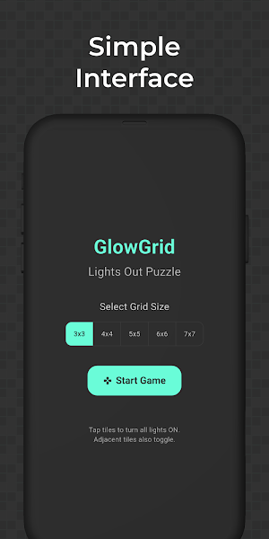 Glow Grid: Lights Out Puzzle Screenshot 0