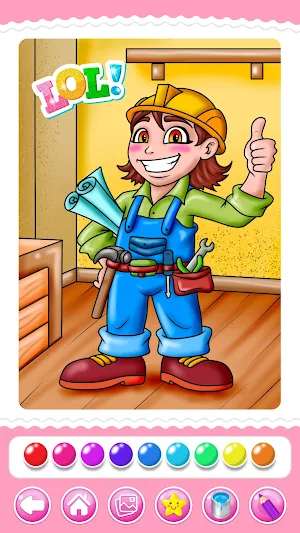 Girls Coloring Book Screenshot 3