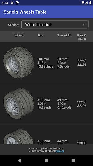 Sariel's Wheels Table Screenshot 0