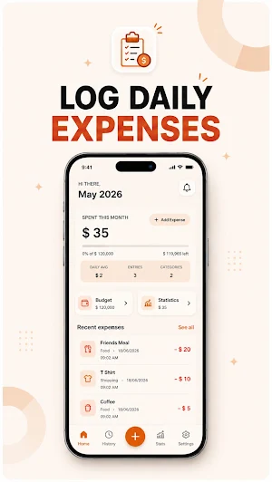 SpendUp: Daily Expense Tracker Screenshot 0