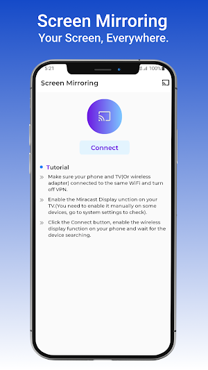 Cast to TV: Smart TV Mirroring Screenshot 1
