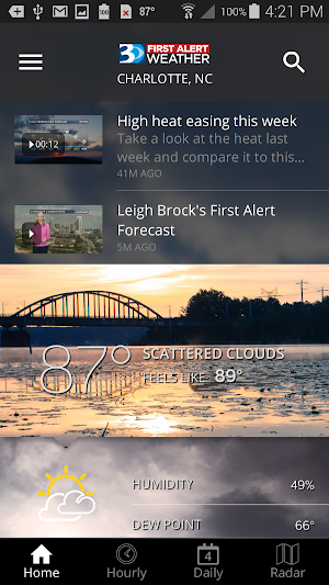 WBTV First Alert Weather Screenshot 0