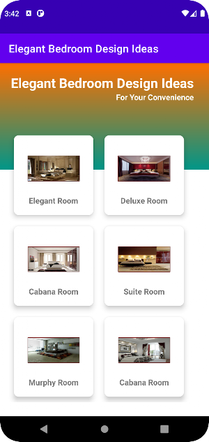 Elegant Bedroom Design Ideas Screenshot 0