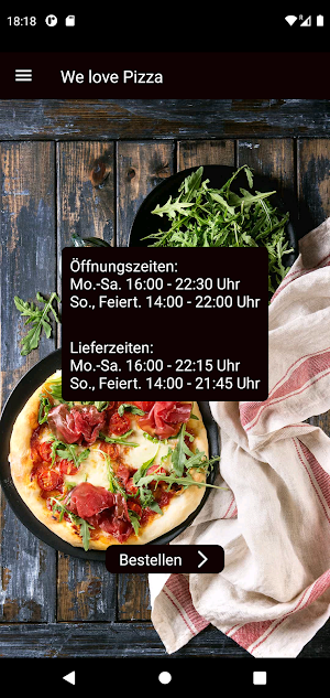 We love Pizza Screenshot 1