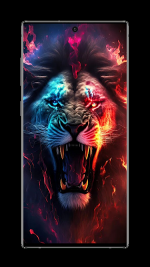 Fire Lion Wallpaper Screenshot 1