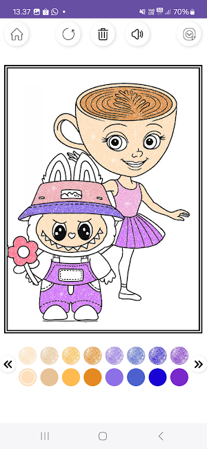 Ballerina Cappuccina Coloring Screenshot 1