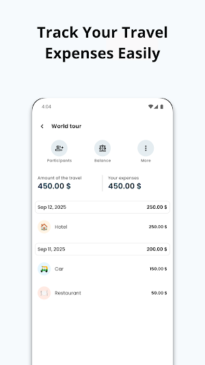 MyTravelBill-Travel Split Bill Screenshot 0