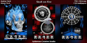 Skull on Fire theme Screenshot 0
