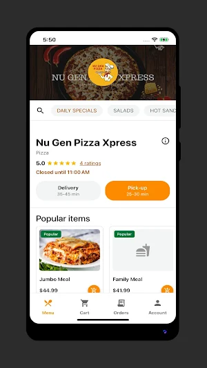 Nu Gen Pizza Xpress Screenshot 1