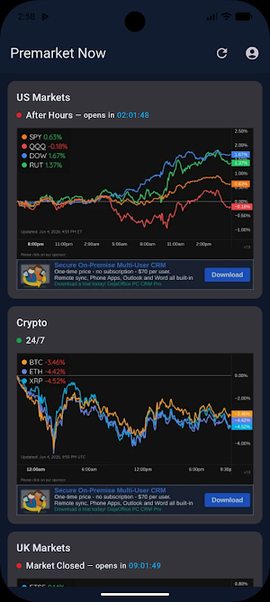 Premarket Now Screenshot 1