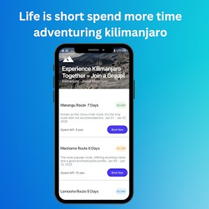 Kilimanjaro Booking App Screenshot 3