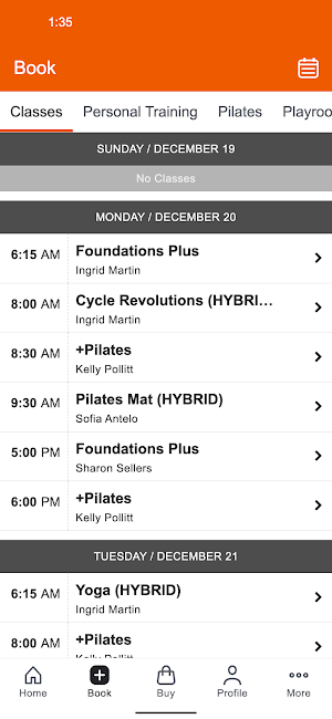 Balanced Fitness Studios Screenshot 1