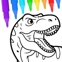 Dino Art Safari: Coloring Game