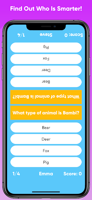 Two Player Quiz Screenshot 1