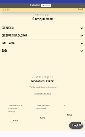 Czebureki Białystok Screenshot 2