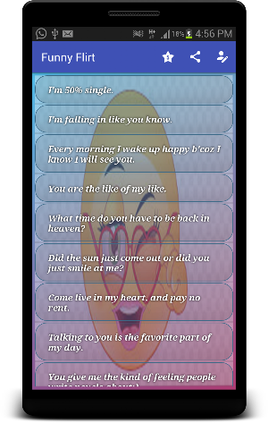 Funny Flirt Status Collection Screenshot 0