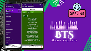 BTS Lyrics Songs Offline Screenshot 1