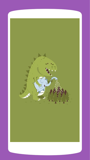 Cute Dinosaur Wallpaper 4K Screenshot 0