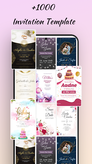 Invitation Card Maker: Invites Screenshot 1