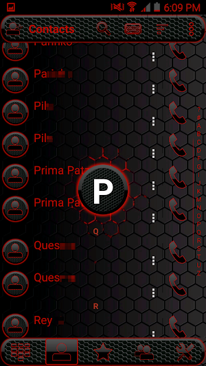 Theme Space Red RocketDial Screenshot 1