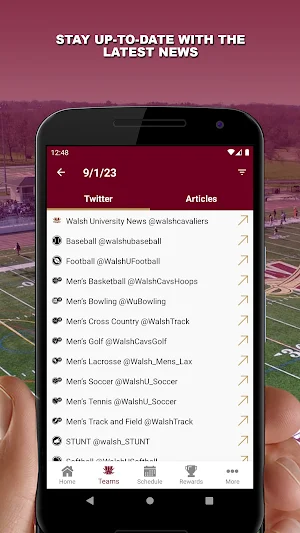 Walsh University Cavaliers Screenshot 3