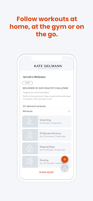 TrainWithKate Screenshot 2