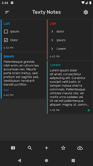 Texty Notes Screenshot 0